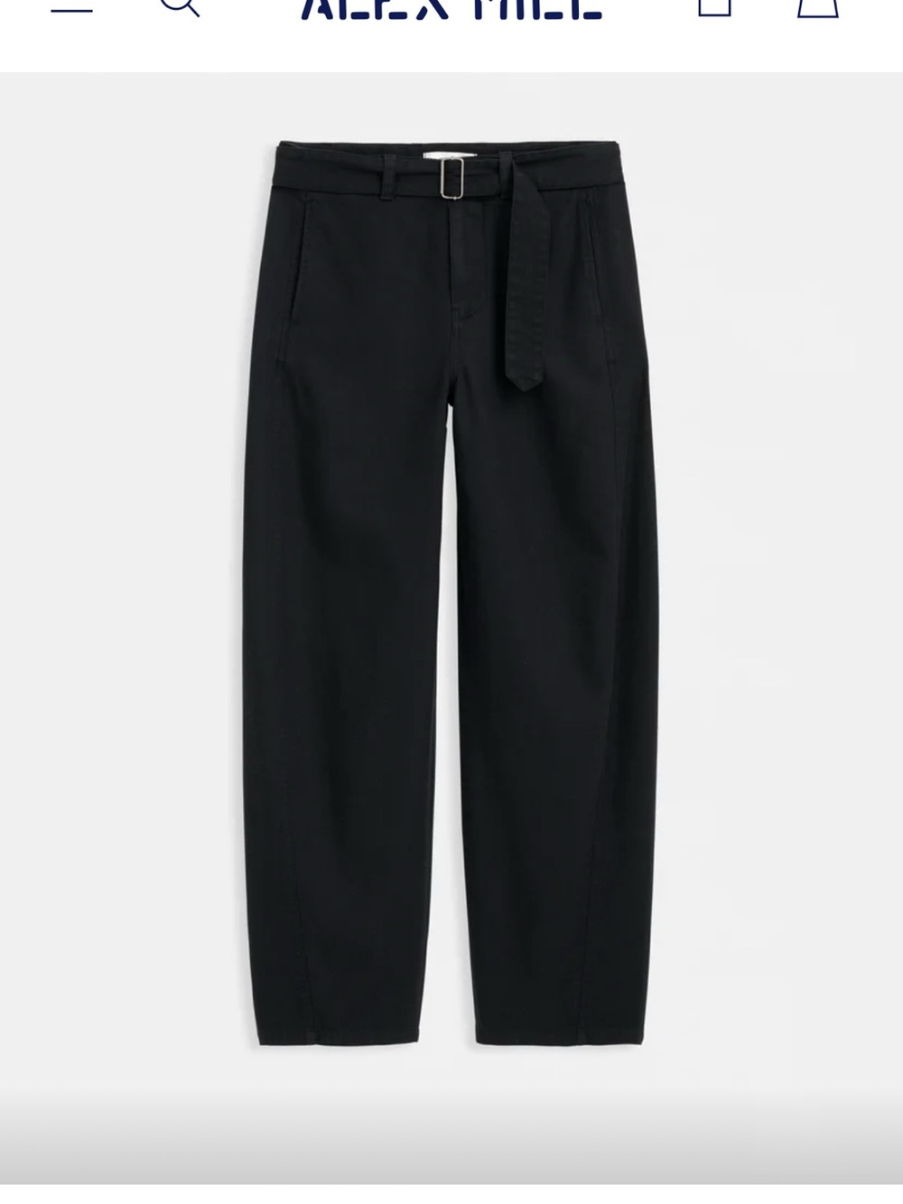 Alex Mill Navy Belted Chinos